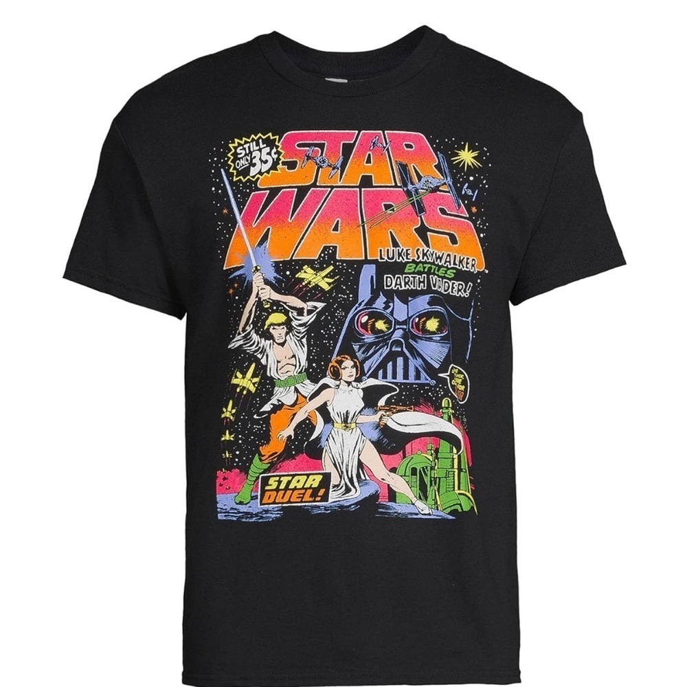 Men’s Star Wars Black Graphic T-Shirt Size 2XL